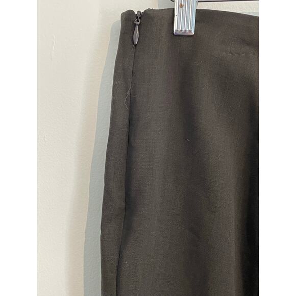 Akris Trouser Dress Pants Medium Brown Wool High Rise Tapered Leg Preppy Twee - Picture 3 of 8